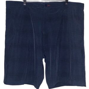 Burnside Hybrid Men Flat Front Chino Short Golf Performance W40 Blue Stretch‎